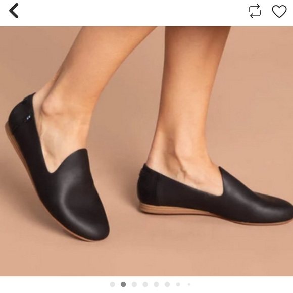 Toms Shoes - Toms Darcy Black Loafers